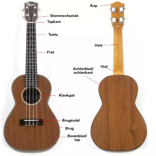 Onderdelen ukelele